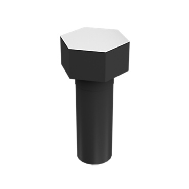 0L-1178: 3/4-10" Threaded External Hexagonal Steel Bolt