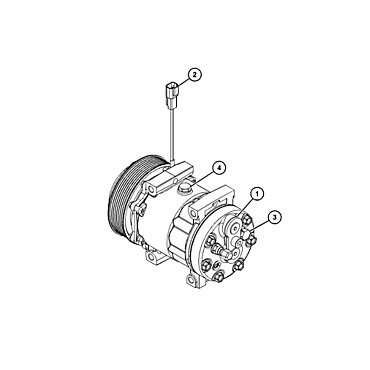 464-9988: 24 Volt Basic Clutch And Refrigerant Compressor