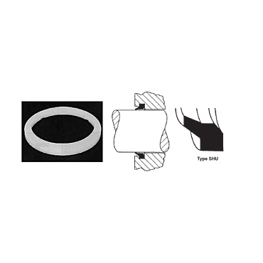 9X-7366: 16.89mm Thick Snap In Single Lip Wiper Seal